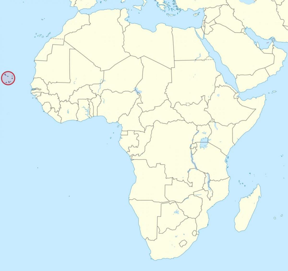 Cabo Verde આફ્રિકા નકશો