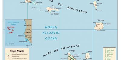 નકશો Cabo Verde